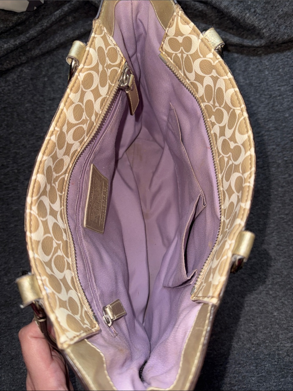 Coach Chelsea Heritage Stripe Signature Tote Bag - Picture 4 of 13